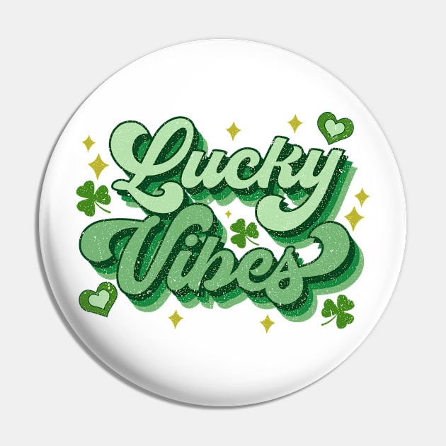 Lucky Vibes St Patricks Day St Pattys Pin by Stars N Stripes 