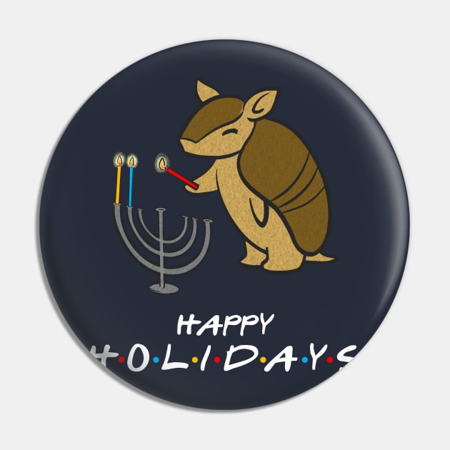 The Holiday Armadillo Pin by IlanB