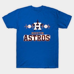 Houston Astros Iconic Primary Color Logo Graphic T-Shirt – Herren