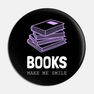 books make me smile Pin