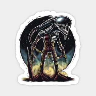 Alien surfing 88069 Magnet