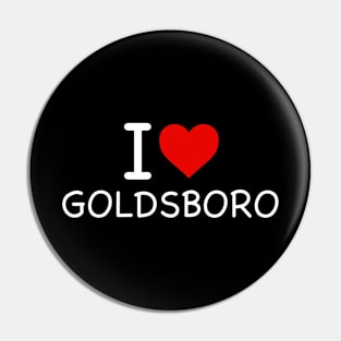 Goldsboro - I Love Icon Pin