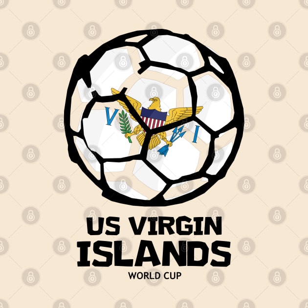 US Virgin Islands Football Country Flag by KewaleeTee