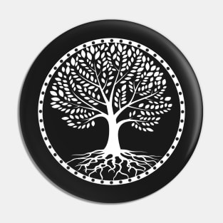 Tree Of Life (white) Pin