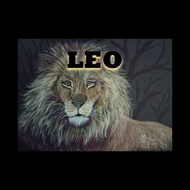 Leo the Lion Zodiac sign by Matt Starr Fine Art