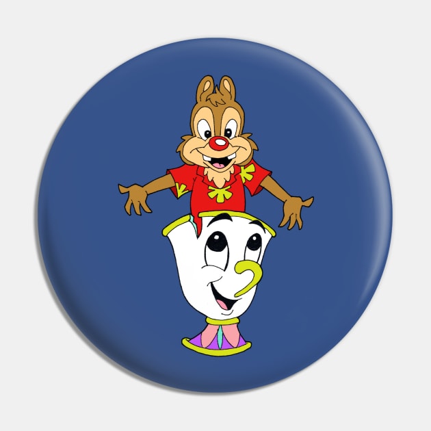 Chip N Dale Rescue Rangers mashup Chip The Cup Pin by Blaze_Belushi