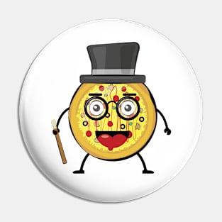 Gentle Pizza - Funny Character Illustration Pin