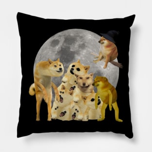 Halloween Creepy Doges Pillow