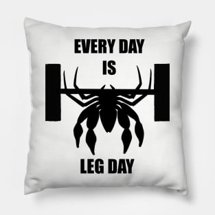 Every Day is Leg Day Spider Bro Pillow