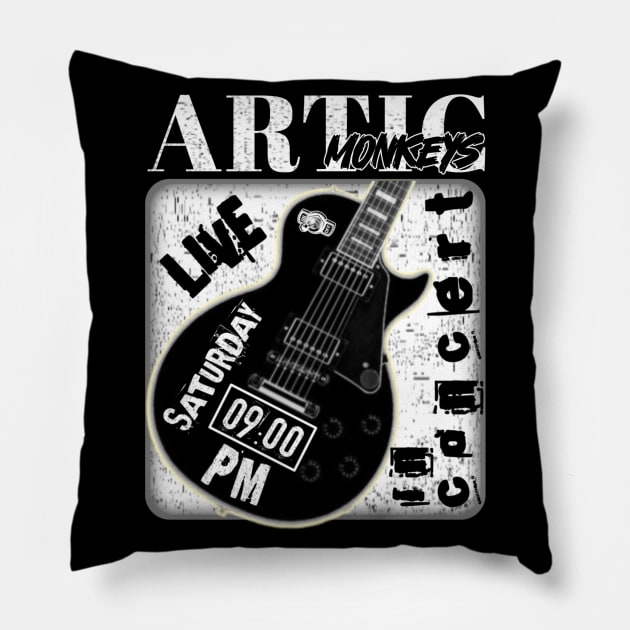 Artic monkeys guitar Pillow by Cinema Productions