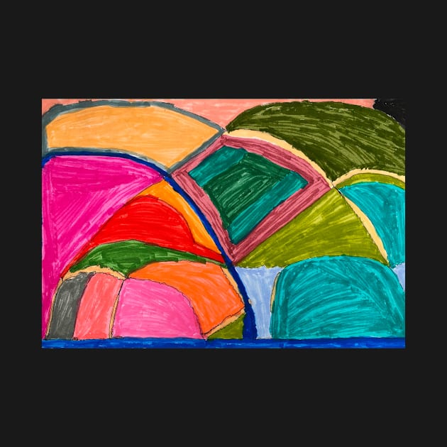 Colourful Abstract Rock Art by PodmenikArt