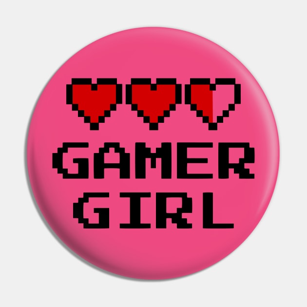 Gamer Girl Pin by fromherotozero