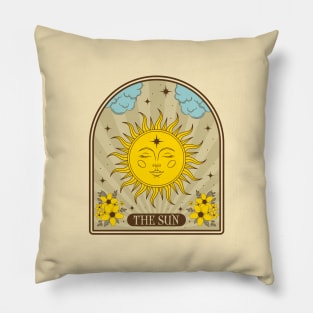 Sun in medieval style Pillow