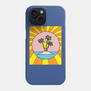 Lonely Island Relaxation Sun Phone Case