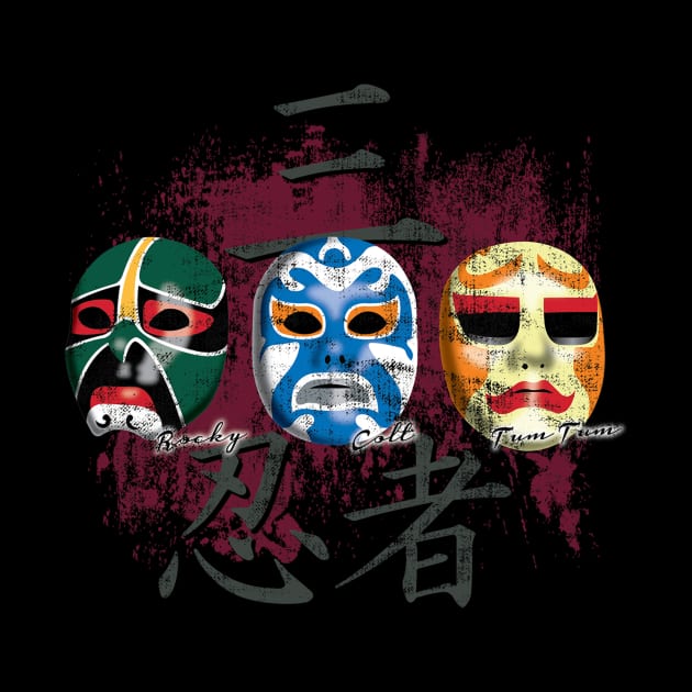 3 Ninjas Masks by mikerozon