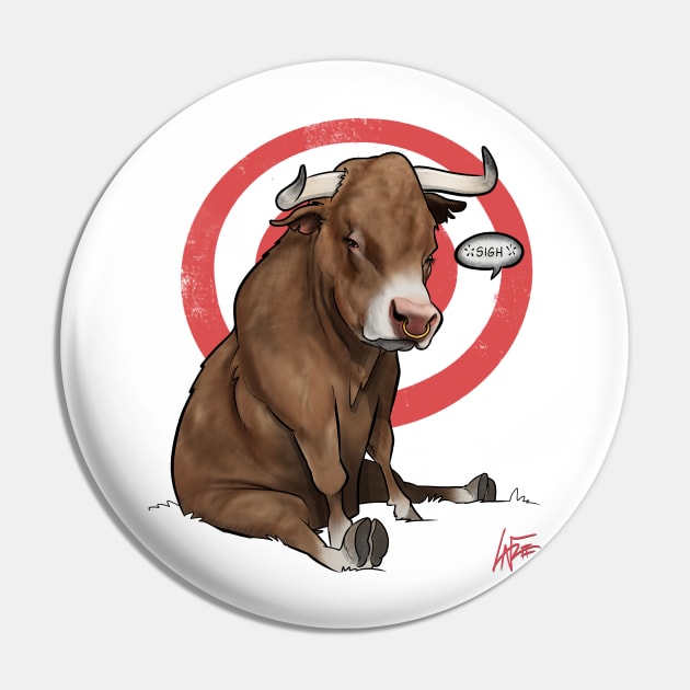 Bull Sigh Pin by LaFree