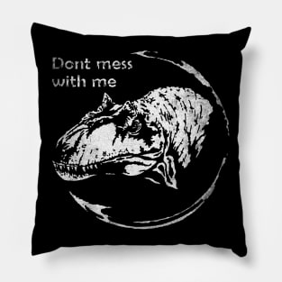 Allosaurus Jurassic Dinosaur Vintage Pillow