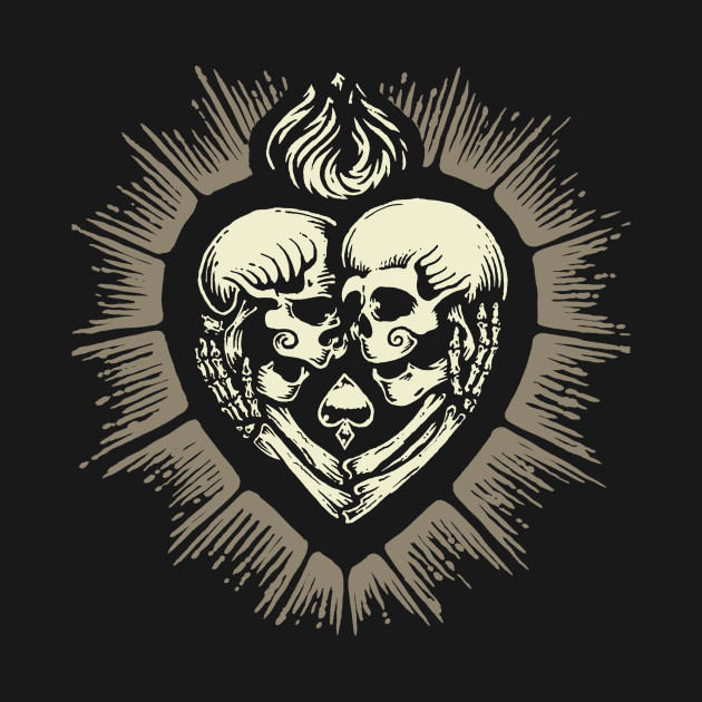 sacred heart skull lovers tattoo t shirt teepublic sacred heart skull lovers tattoo t shirt teepublic