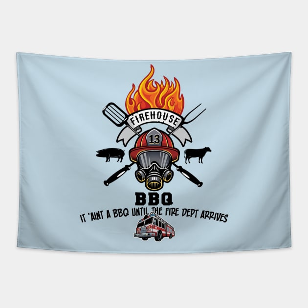 Firehouse BBQ Tapestry by spicoli13