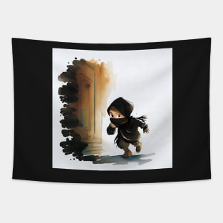 Cute Watercolor Rogue Tapestry