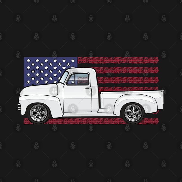 White Truck USA Flag by JRCustoms44