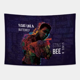 Float like a butter fly and sting like a bee Tapestry