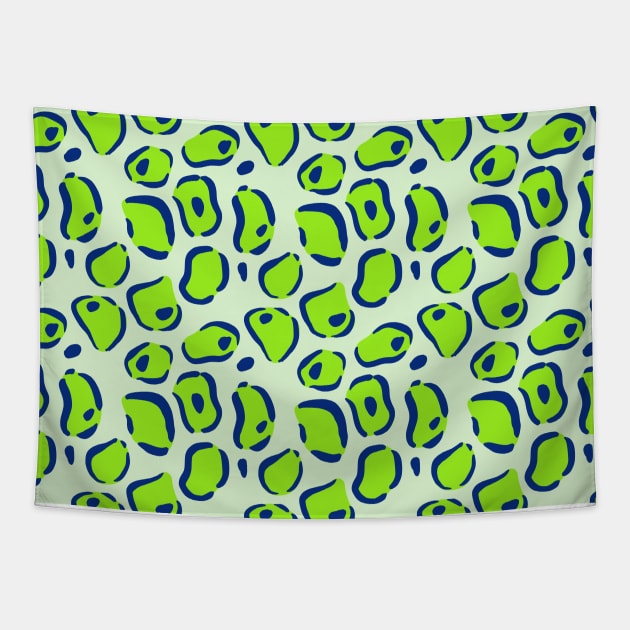 Green Animal Print Tapestry by KathrinLegg