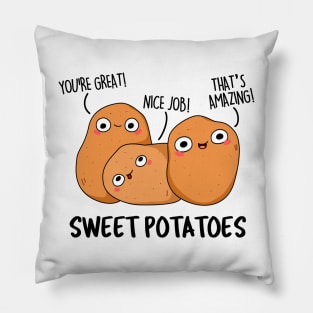 Sweet Potatoes Cute Potato Pun Pillow