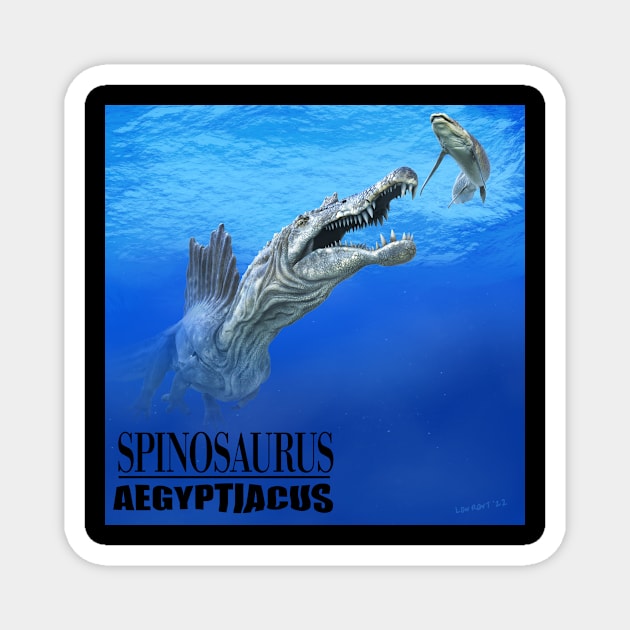 Smells Like Swimming Spino Magnet by RDNTees