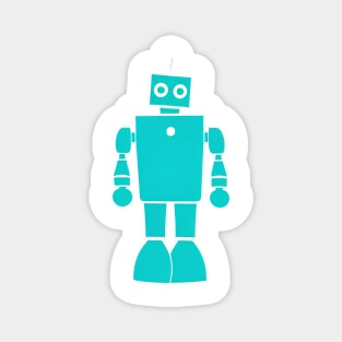 Adorable Robot: A Playful and Modern Artwork to Brighten Your Space Magnet