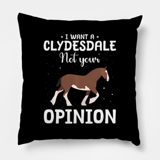 Clydesdale Horse Riding Clydesdale Pillow by SanJKaka