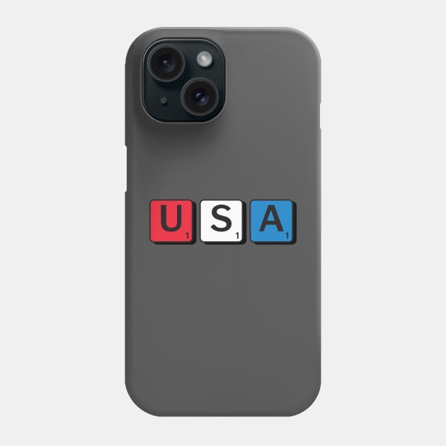 USA #1 Tiles Phone Case by Brightfeather