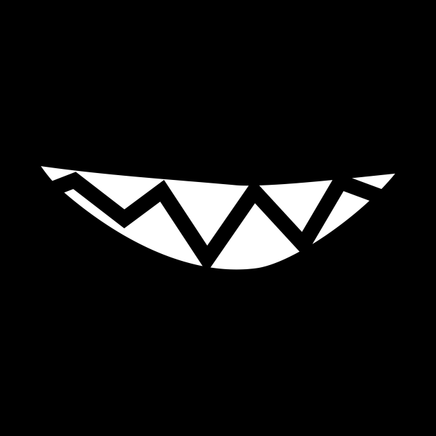 Anime Sharp Teeth Smile - Anime - Mask | TeePublic