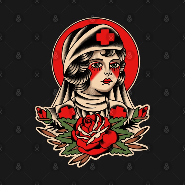 Nurse Traditional Tattoo by LEEX337