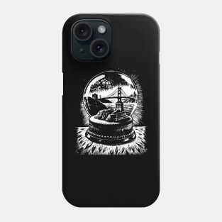 Golden Gate Bridge in a snow globe Phone Case