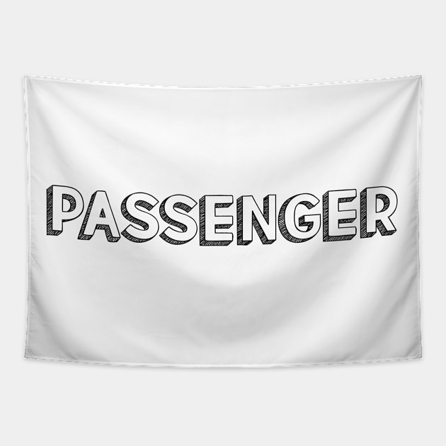 Passenger <//> Typography Design Tapestry by Aqumoet