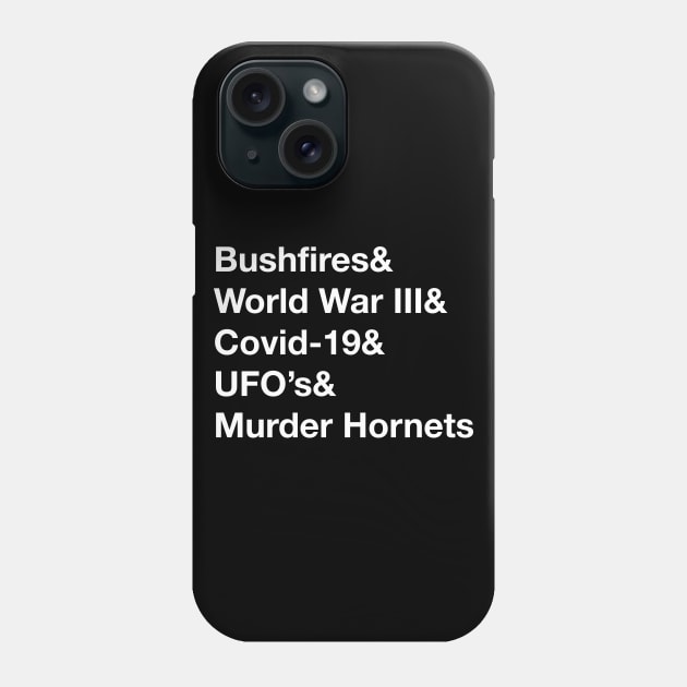 2020 Funny Events List Phone Case by EbukaAmadiObi19