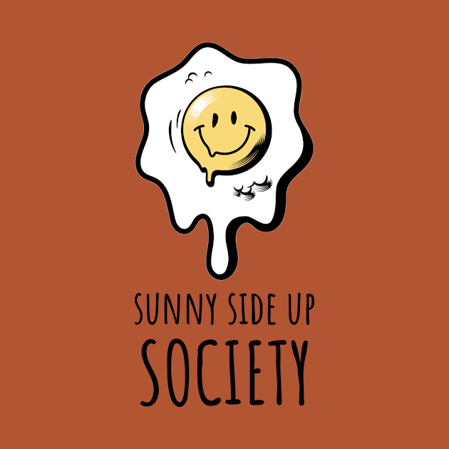 Sunny Side Up Society Runny Smiling Egg by InkyArt