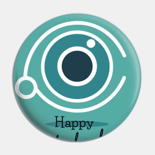 Happy Ophthalmologist Brafdesign Pin