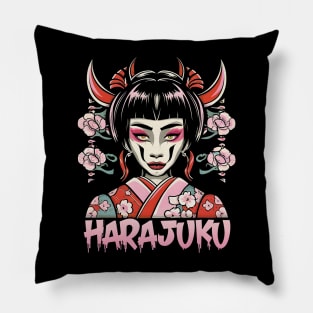 Harajuku Tokyo Geisha Girl Pillow