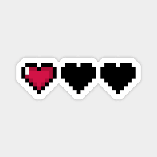 Video Game Hearts – Low Health Magnet