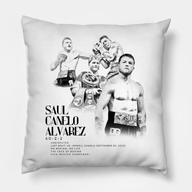 Saul Canelo Alvarez Pillow by IronFistDesigns