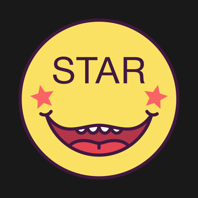 Emoji face with phrase Star by DmitryMayer