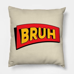 funny bruh moment meme comic style Pillow