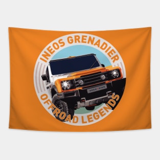 4x4 Offroad Legends:  Ineos Grenadier (Scottish white/orange) Tapestry