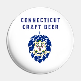 Connecticut State Flag United States of Craft Beer Pin