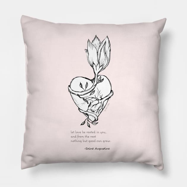 Love Roots Pillow by nandawatts