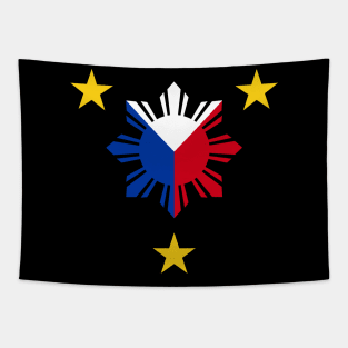 3 Stars and a Sun Philippines Tapestry