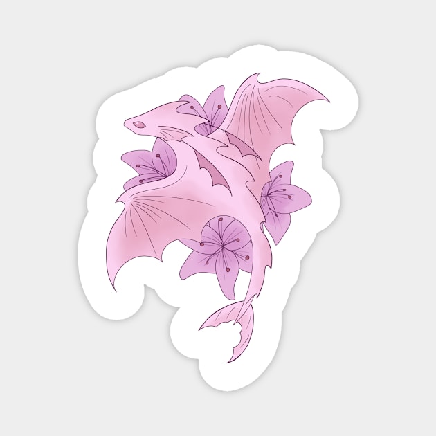 Lily Dragon Magnet by BiscuitSnack