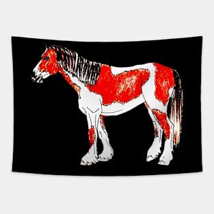 Skewbald horse Tapestry